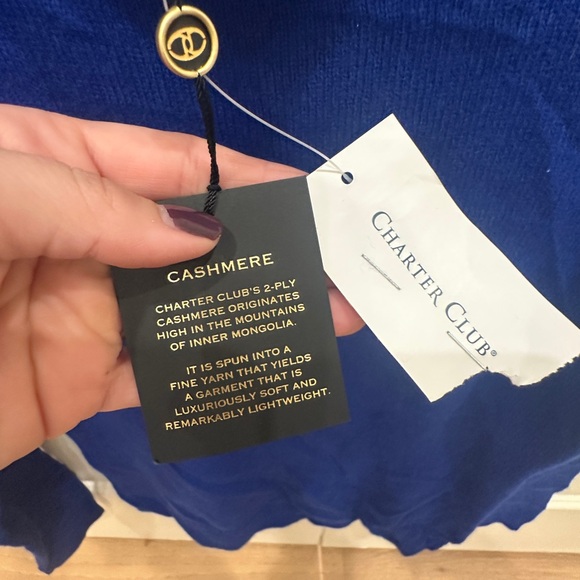CASHMERE Charter Club. 100% cashmere. XS - Picture 3 of 4